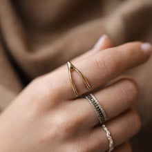 Load image into Gallery viewer, Black Diamond Vibrant Band - 14k Yellow Gold, Precious Gems
