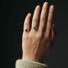 Load image into Gallery viewer, Budding Moon One Of A Kind - 14K Yellow Gold, Light Cerulean Blue Sapphire Ring

