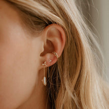 Load image into Gallery viewer, Tripod Diamond Earring - 14k Yellow Gold, White Diamond
