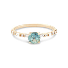 Load image into Gallery viewer, Eclipse One Of A Kind - 14k Yellow Gold, Bi-Colour Sapphire Ring
