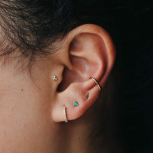 Load image into Gallery viewer, Everyday Little Lightning Bolt Earring - 14k Yellow Gold
