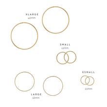 Load image into Gallery viewer, Every Day Hoops Sizes Rose Gold
