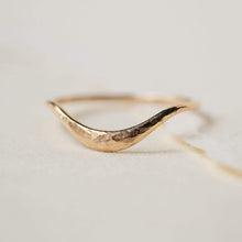 Load image into Gallery viewer, Hammered Bump Ring - 14k Yellow Gold
