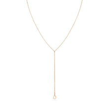 Load image into Gallery viewer, honey dipper lariat necklace - 14k yellow gold
