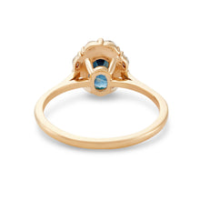Load image into Gallery viewer, Honour Together One of a Kind - 14k Yellow Gold, Royal Blue Artist Cut Sapphire Ring
