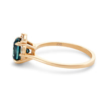 Load image into Gallery viewer, Honour Together One of a Kind - 14k Yellow Gold, Royal Blue Artist Cut Sapphire Ring
