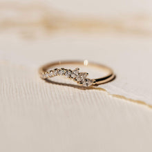 Load image into Gallery viewer, Incandescent Band - 14k Yellow Gold, White Diamond

