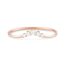 Load image into Gallery viewer, Kismet Ring - 14k Rose Gold, White Diamond
