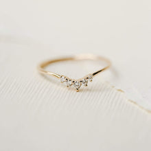 Load image into Gallery viewer, Kismet Ring - 14k Rose Gold, White Diamond
