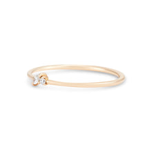 Load image into Gallery viewer, Lean On Me Ring - 14k Yellow Gold, White Diamond
