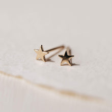 Load image into Gallery viewer, Everyday Little Stella Star Earring - 14k Yellow Gold

