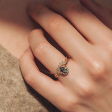 Load image into Gallery viewer, Neptune One Of A Kind - 14k Yellow Gold, Sky Blue Sapphire Ring
