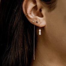 Load image into Gallery viewer, Nova Threader Earring - 14k Rose Gold, White Diamond
