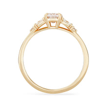 Load image into Gallery viewer, Petite Rose One Of A Kind Ring - 14K Yellow Gold, Icy Pink Sapphire Ring
