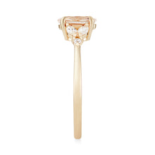 Load image into Gallery viewer, Petite Rose One Of A Kind Ring - 14K Yellow Gold, Icy Pink Sapphire Ring
