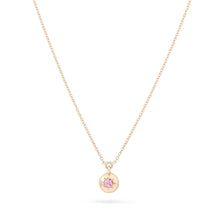 Load image into Gallery viewer, Tie Dye Insight Pendant Necklace - 14K Yellow Gold, Pink Sapphire
