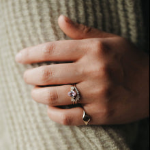 Load image into Gallery viewer, Radiate One Of A Kind Ring - 14K Yellow Gold, Blush Pink Sapphire Ring
