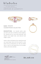 Load image into Gallery viewer, Radiate One Of A Kind Ring - 14K Yellow Gold, Blush Pink Sapphire Ring
