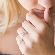 Load image into Gallery viewer, Tashi Sterling Silver Twist Ring
