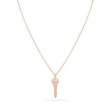 Load image into Gallery viewer, Avata Key Necklace - 14k Rose Gold
