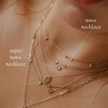 Load image into Gallery viewer, Supernova Necklace - 14k Yellow Gold, White Diamond
