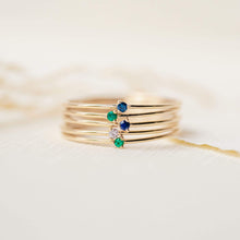Load image into Gallery viewer, Serendipity Lavender Sapphire Ring - 14k Yellow Gold, Precious Gems
