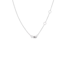 Load image into Gallery viewer, Sterling Silver Circle and Bar Lariat Necklace
