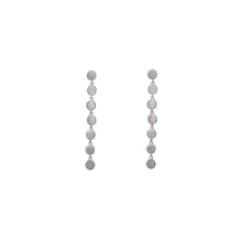 Load image into Gallery viewer, Sterling Silver Row of 7 Dots Earrings
