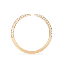 Load image into Gallery viewer, Twin Flame Ring - 14k Yellow Gold, White Diamond
