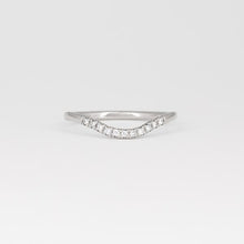 Load image into Gallery viewer, Wave Eternity Ring - 14k Rose Gold, White Diamond

