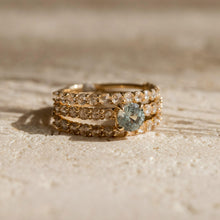 Load image into Gallery viewer, Blue Moon One Of A Kind - 14k Yellow Gold, Ice Blue Sapphire Ring
