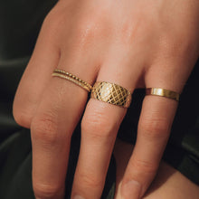Load image into Gallery viewer, Snakeskin Revival Band - 14K Yellow Gold
